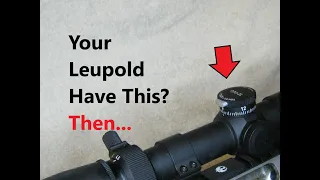 How to Adjust the Leupold VX-3HD  CDS ZL Elevation Knob