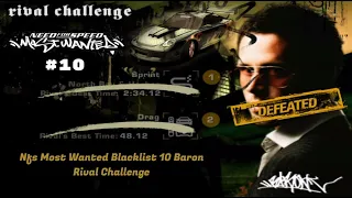 Nfs Most Wanted Blacklist 10 Baron Rival Challenge