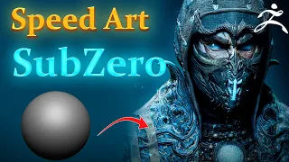 Sculpting Subzero from Mortal Kombat: Zbrush SpeedArt