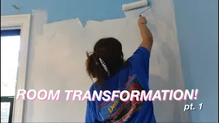 TRANSFORMING MY ROOM | room makeover part 1 | Aliana