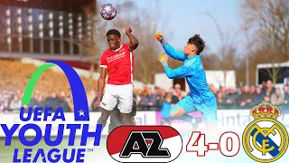 HIGHLIGHTS: AZ Alkmaar vs Real Madrid (4-0) | UEFA Youth League