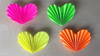 How to make a paper heart - Easy tutorial - Origami heart  ❤ Mother's Day Crafts