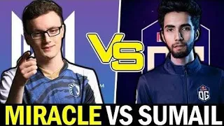 2 Former Midlaner Miracle Vs. Sumail Nigma Vs. OG Epic Carry Battle !