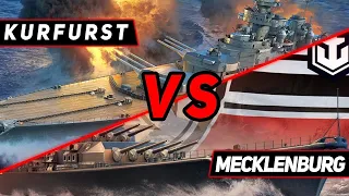 MECKLENBURG VS KURFURST! ЧТО ОКАЖЕТСЯ СИЛЬНЕЕ? WORLD OF WARSHIPS