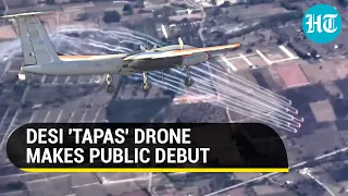 Made-in-India 'Tapas' drone records stunning footage of Aero India from 15,000 ft I Watch