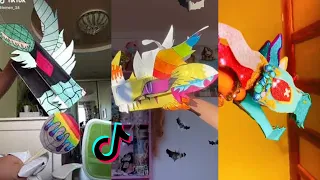 Dragon Puppet Crafts | Paper Dragon TikTok Compilation #83