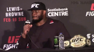 Derrick Lewis just 'didn't want to sh_t' himself on TV