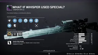 Bungie made a new Whisper of the Worm