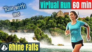 2022 Rhine Falls Switzerland Wonderland | Running Video for Treadmill Training | Virtual Run #34