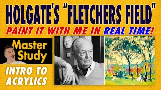 Paint Edwin Holgate's "Fletchers Field" (1919)! – Master Study – Easy Intro Acrylic Painting Class