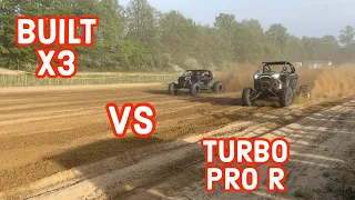 DRAG RACING a 500 Horsepower Turbo RZR Pro R Vs My BUILT BIG TURBO Can Am X3!