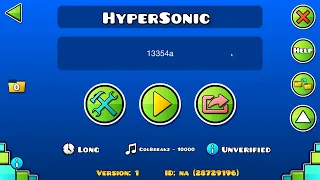 (MY FIRST EXTREME)  HYPERSONIC 100%        GEOMETRY DASH