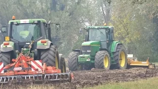 John Deere 7800 + 6900 | Alpego DG - 500 + Maschio Falco 4000