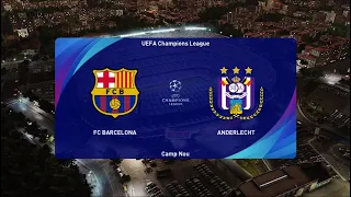 BARCELONA VS ANDERLECHT | Master League PES 2021 | UEFA CHAMPIONS LEAGUE | [4K]