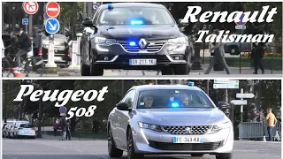 Renault Talisman police Vs  Peugeot 508 police