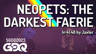 Neopets: The Darkest Faerie by Jaxler in 41:48 - Summer Games Done Quick 2023