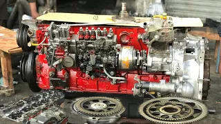 The Rebuild Seized Engine of Hino FM 1J Truck Trailer / Restoration and Full Engine Fitting