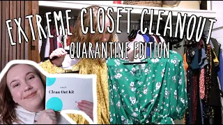 EXTREME closet clean out! | quarantine edition