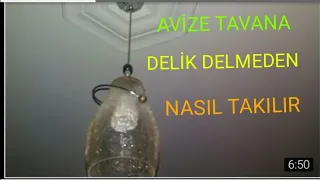 Avize Nasıl Takılır Tavanı Delmeden