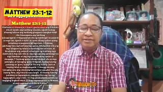 MATTHEW 23:1-13 Pagbasa Tagalog / #gerekoreadings #liturgicalguide2023  l @gerryeloma