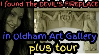 The DEVILS FIREPLACE from the Abbey Inn Oldham and Oldham Art Gallery tour sarahs uk Graveyard