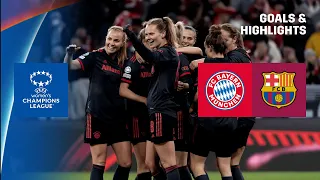 HIGHLIGHTS | FC Bayern München - Barcelona -- UEFA Women's Champions League 2022/23 (Deutsch)