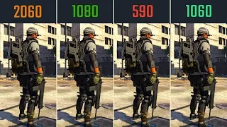 RTX 2060 vs GTX 1080 vs RX 590 vs GTX 1060 The Division 2 (BETA)