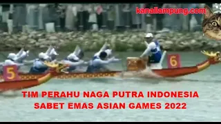 Kalahkan China, Tim Perahu Naga Indonesia Raih Emas Asian Games 2022