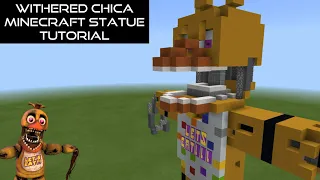 Withered Chica Minecraft Statue Tutorial (FNaF 2)