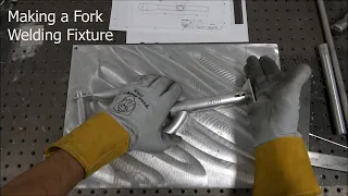 TIG Welding Aluminum Fabrication - Bike Fork Welding Fixture / Jig - Part 2