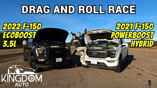 F-150 EcoBoost Vs. F-150 PowerBoost DRAG RACE!