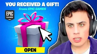 فورتنايت أعطوني هدية مجنووونة ! 😨🎁