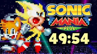 Sonic Mania Plus - Sonic+Tails Good Ending in 49:54 RTA