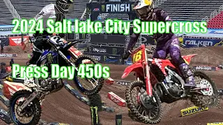 2024 Salt lake City Supercross Press Day 450s