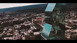 Skyscraper aerial photography, Tbilisi, Georgia, 4k video