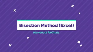 Bisection Method using Ms Excel (Numerical Method)