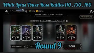 mkmobil : white lotus tower boss battles 110 ,130 ,150 + rewards