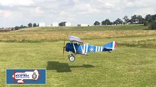 49. RAAFMAC ~ Paul's 1/3 scale Sopwith Pup Biplane with Moki 250cc radial engine Sun. 7/06/2020
