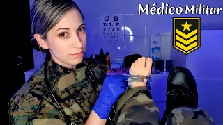 ASMR Clínica Militar | Médico te Examina y Cura | Roleplay español | SusurrosdelSurr