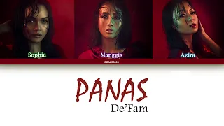 DE'FAM - PANAS Lirik Video (Lyrics Color Coded ) by Dbals5609