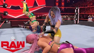 WWE 2K22 RAW ALEXA BLISS VS CANDICE LERAE VS ASUKA VS EVA MARIE