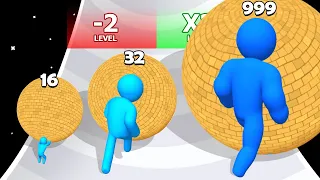 RESCUE PUSH 3D: Level Up Balls Man Run (Part 2, Max level)