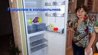 Генеральная разморозка и уборка холодильника.
