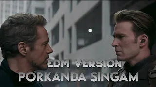 Iron Man & Captain America - Porkanda Singam EDM version - Whatsapp Status Tamil