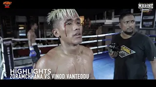 Zoramchhana vs Vinod Vanteddu (Highlights) - Marine Pro Boxing Promotions FIGHT NIGHT