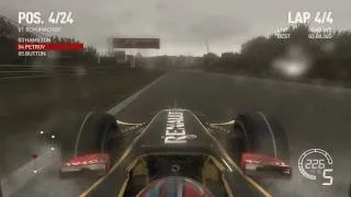 F1 2010 4 Laps in Spa Heavy Rain PC