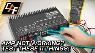 Amplifier Cutting Out? Protect Mode? No Sound? Test these!