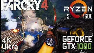 Far Cry 4 4K Test On 4K Test Gigabyte GTX 1080 + Ryzen 5 1600, Ultra Settings