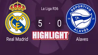 Real Madrid 5-0 Alavés | All Goals & Extended Highlights | LaLiga 2023/24