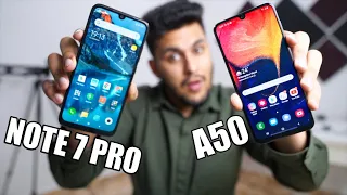 Koi Sach Kyu Nahi Bol Raha? - Redmi Note 7 Pro VS Samsung Galaxy A50